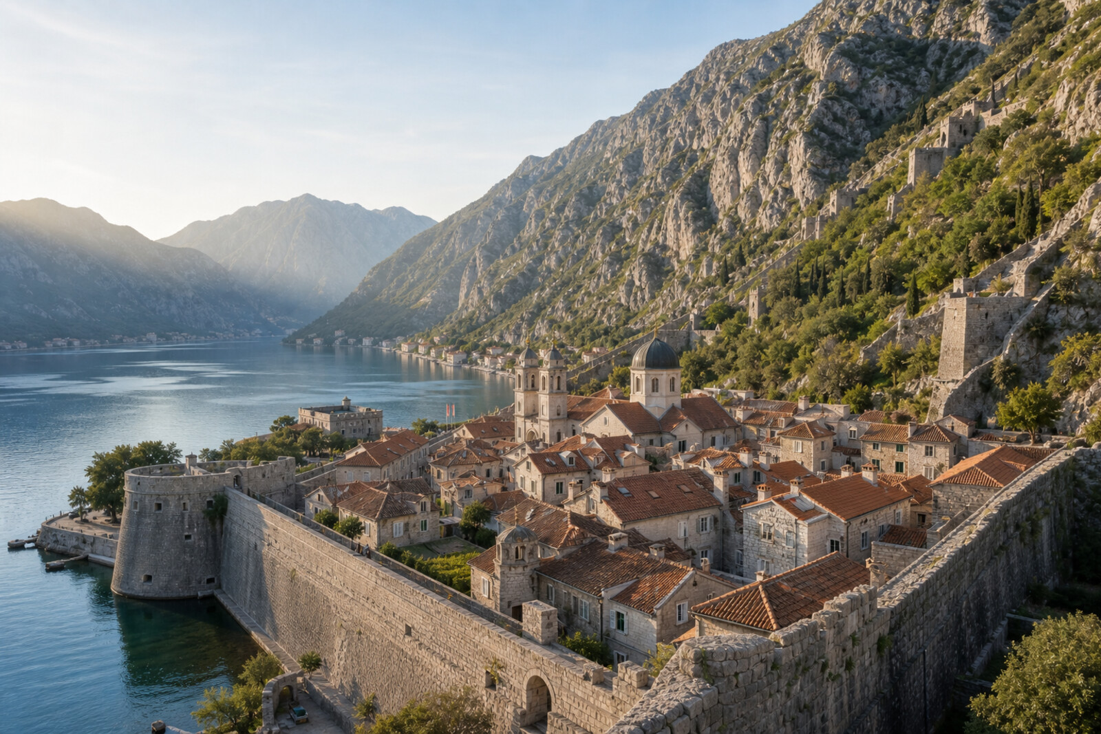 Editorial hero image generated for the city of Kotor