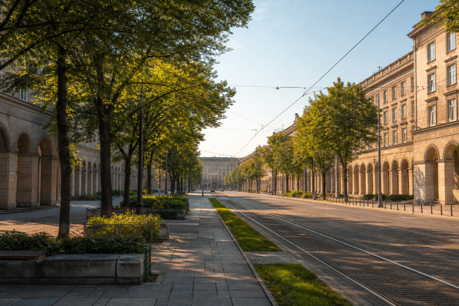 Generated editorial cover image for the “krakow-nowa-huta-ideal-city” route