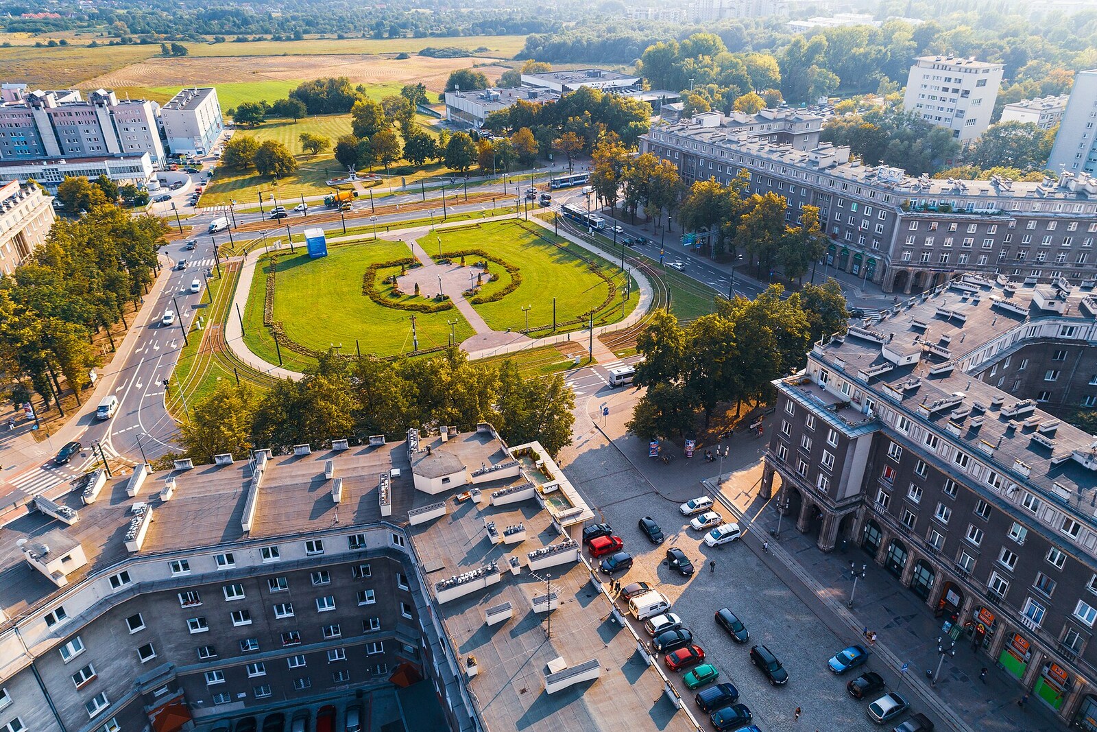 DJI 0412 Central Square, Nowa Huta