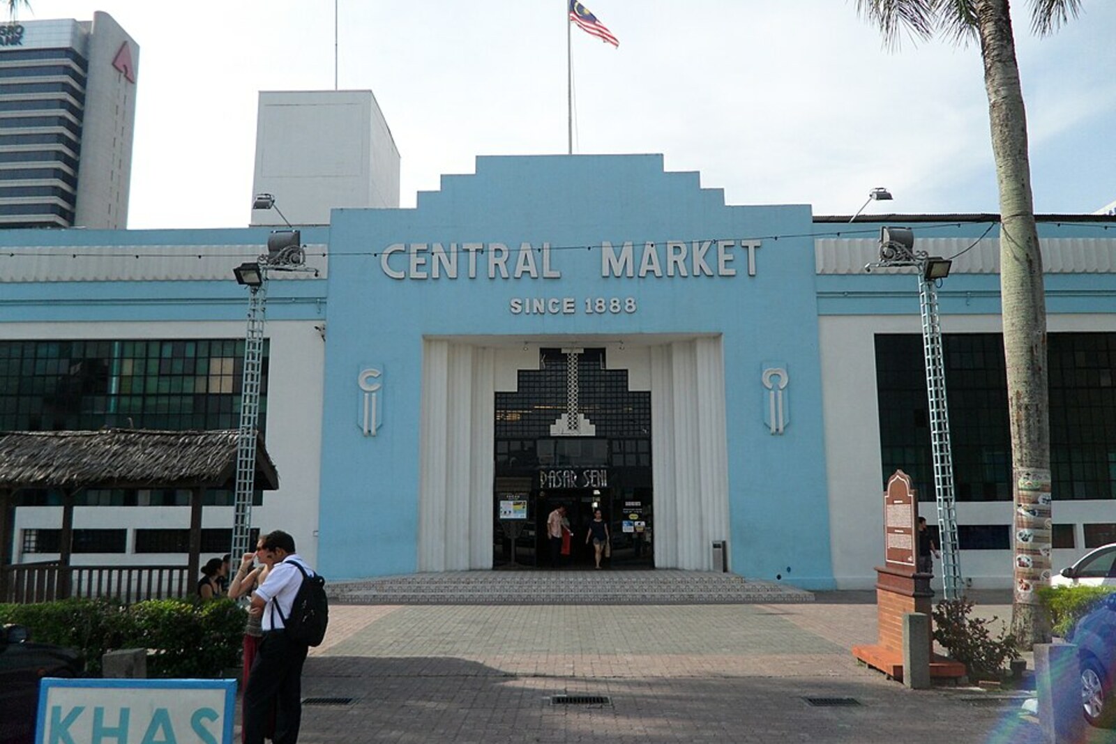 The facade of Central Market in Kuala Lumpur.