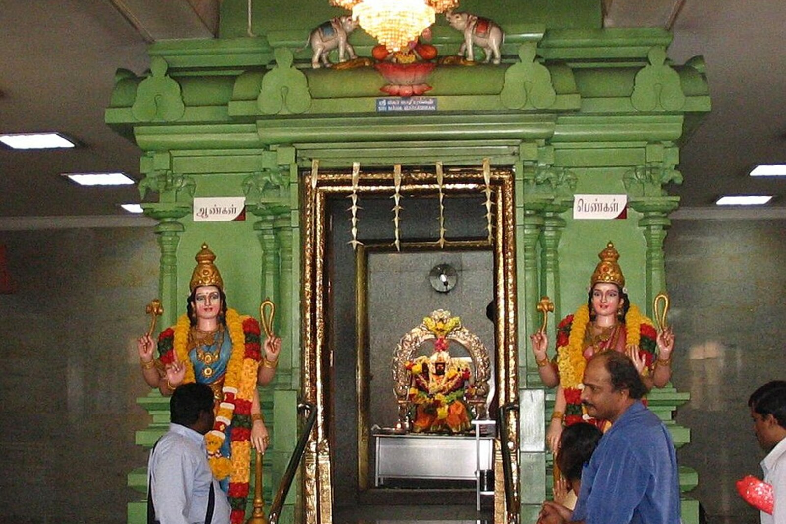 The façade of Sri Mahamariamman Temple in Kuala Lumpur.