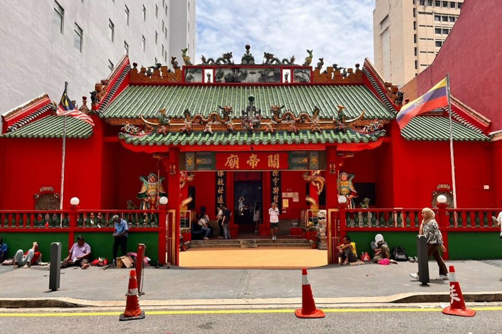 Entrance to Guan Di Temple in Kuala Lumpur.