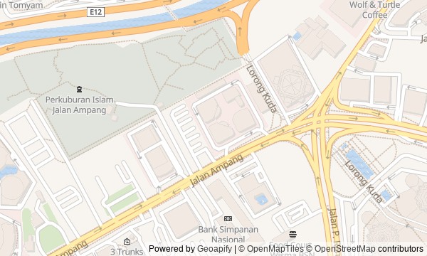 Walk map: KLCC and Kampung Baru: a city on both sides of the river