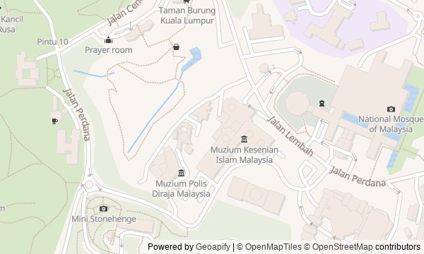 Walk map: Perdana: Kuala Lumpur's Capital Buildings and Gardens