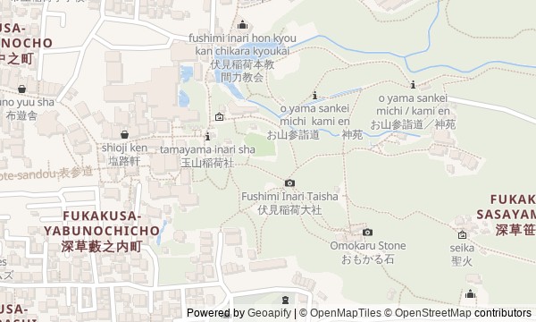 Walk map: Fushimi Inari and the Sacred Mountain