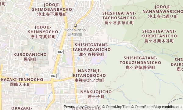 Walk map: Eastern Kyoto: from Ginkaku-ji to Nanzen-ji