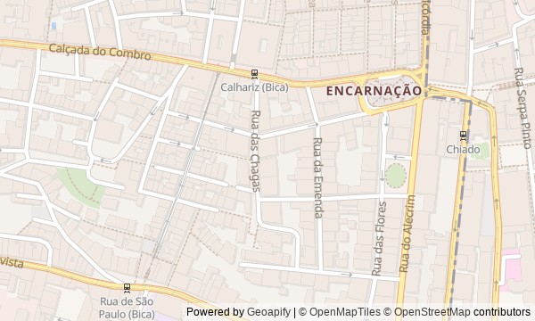 Walk map: Evening Lisbon: Bairro Alto, Bica and Cais do Sodré