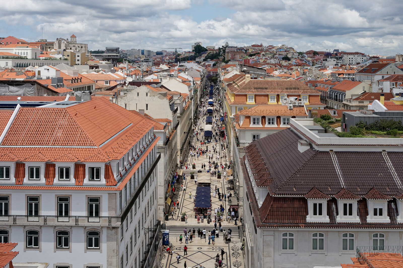 Die Rua Augusta in Lissabon
