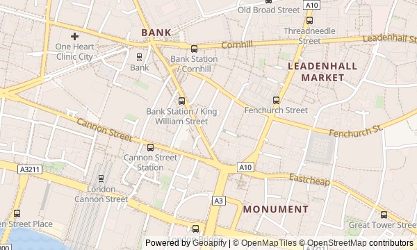 Walk map: City of London: from the Tower of London to Saint Paul the Apostle