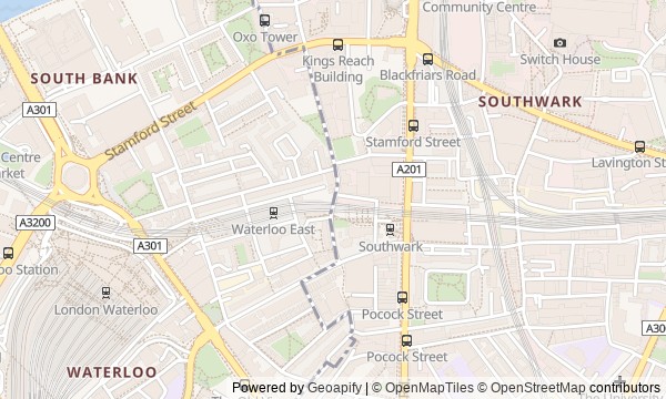 Walk map: The South Bank of the Thames: South Bank and Bankside
