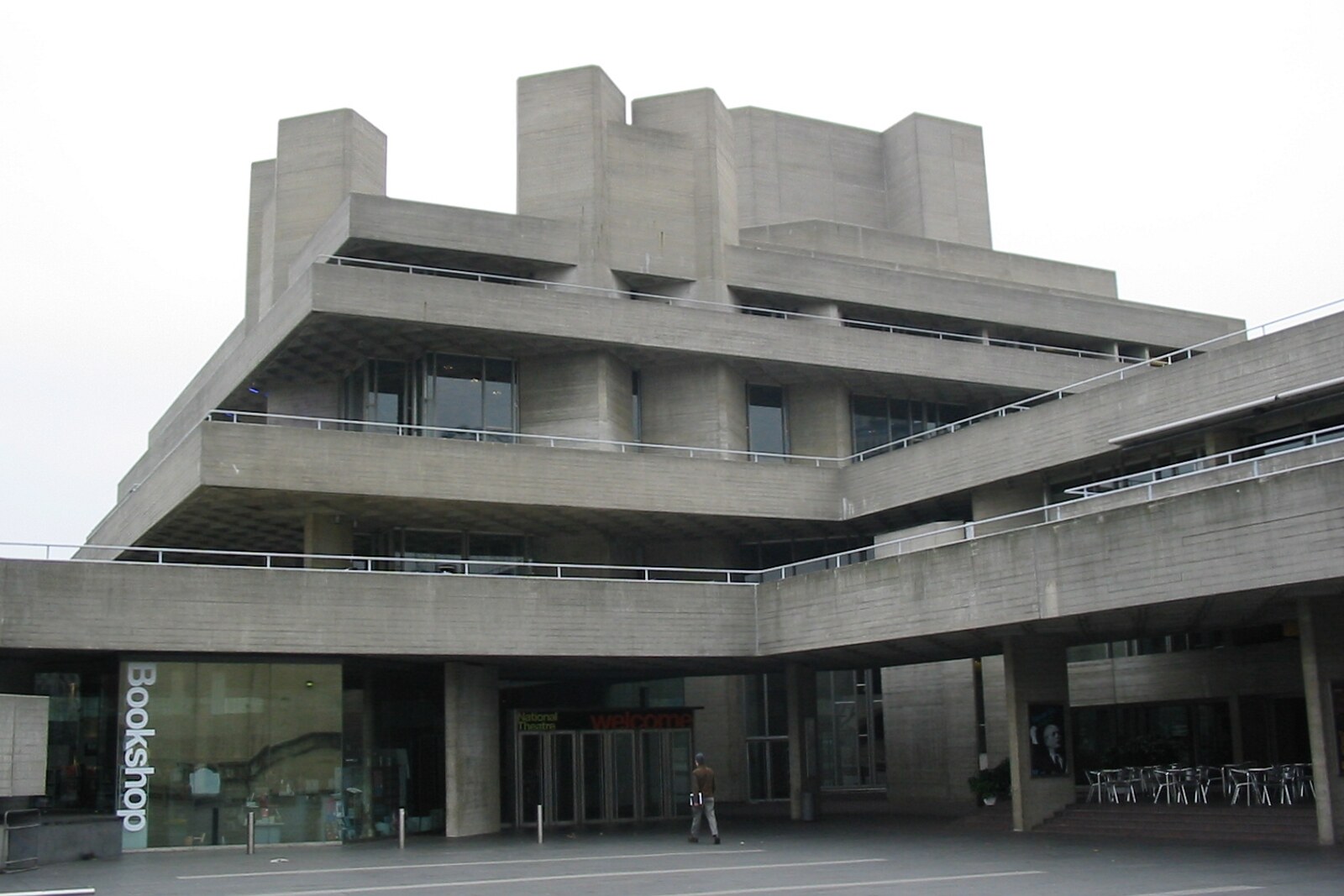 Massive concrete levels of the National Theatre on the South Bank