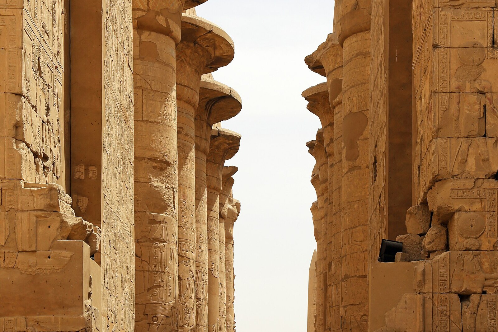 Columns of Karnak's Great Hypostyle Hall.