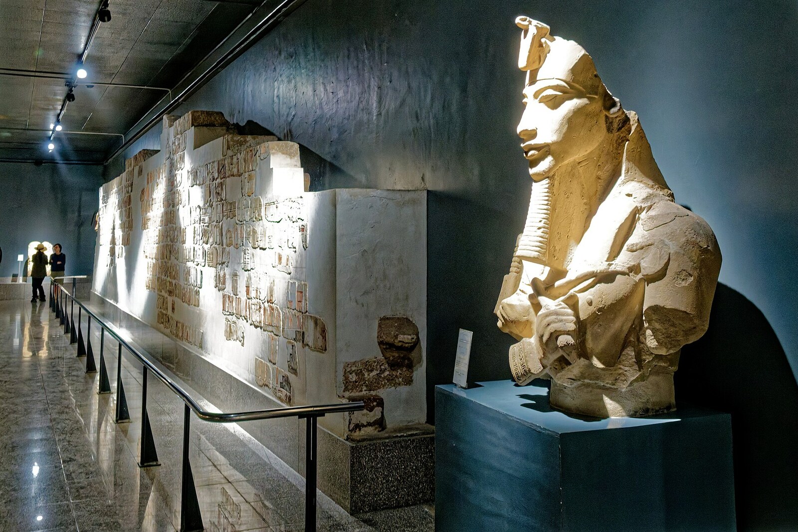 An exhibition inside Luxor Museum.