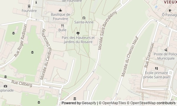 Walk map: Fourvière and Vieux Lyon: The Cost of Grand Plans