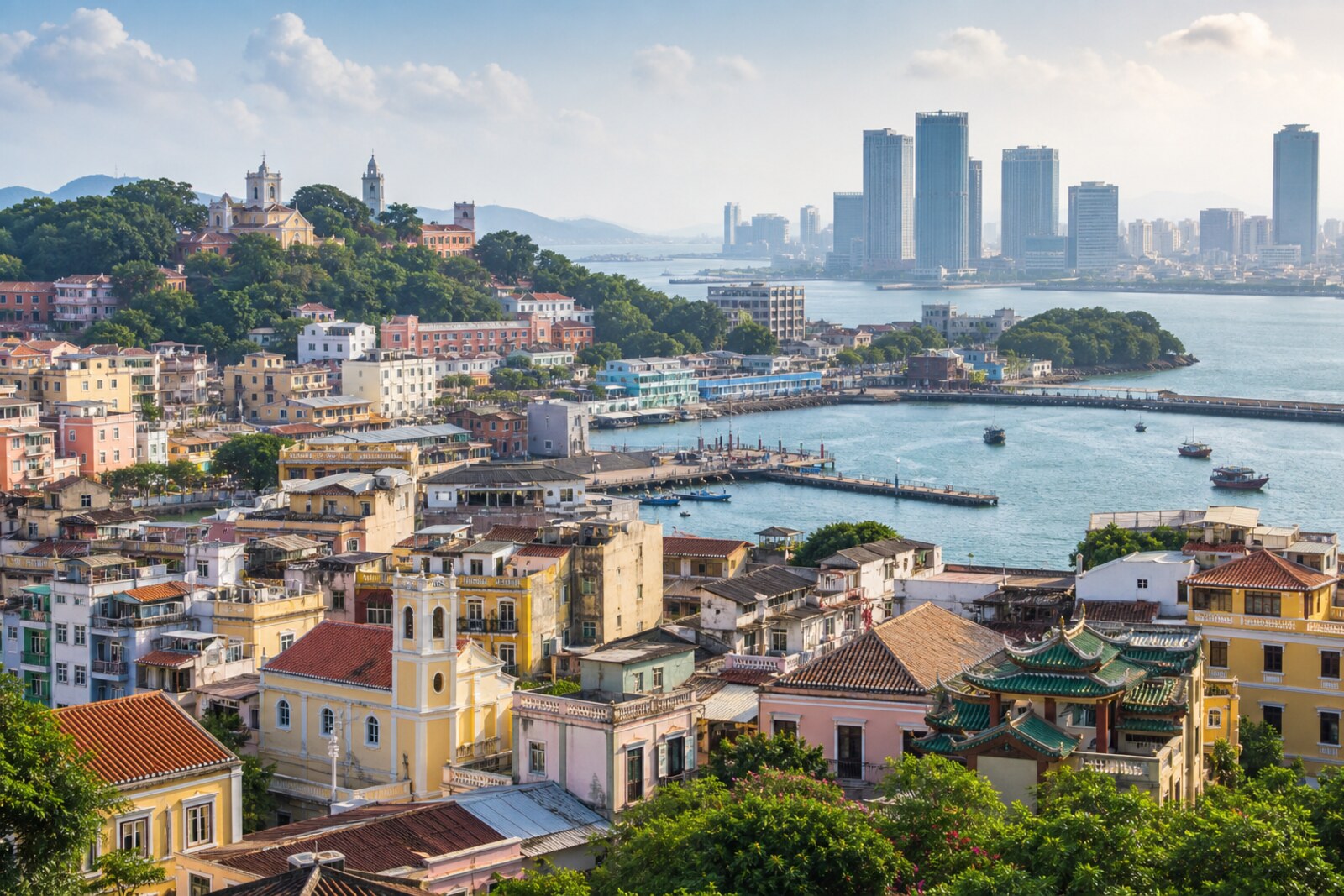 Editorial hero image generated for the city of Macau