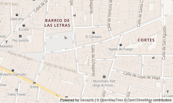 Walk map: Barrio de las Letras: Writers, the Stage, and the Right to Speak