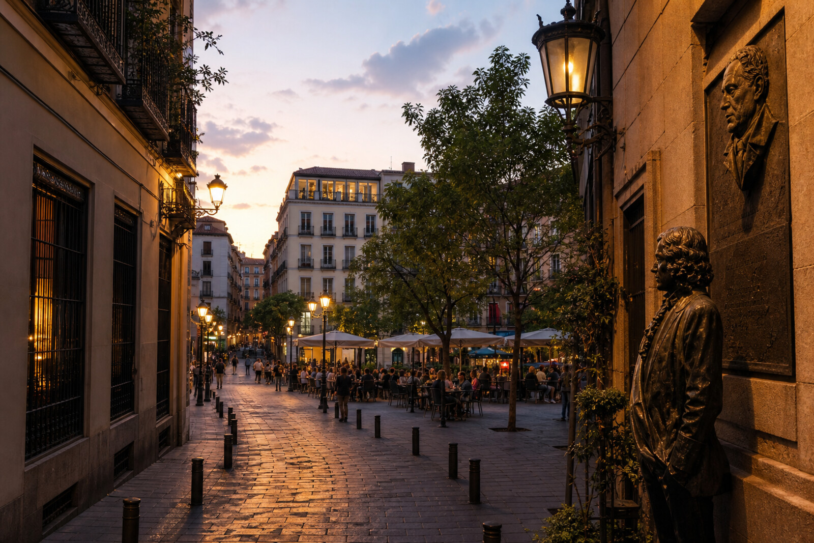 Generated editorial cover for the “madrid-barrio-letras-golden-age” route