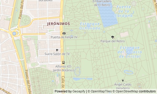 Walk map: Prado, El Retiro and “Landscape of Light”