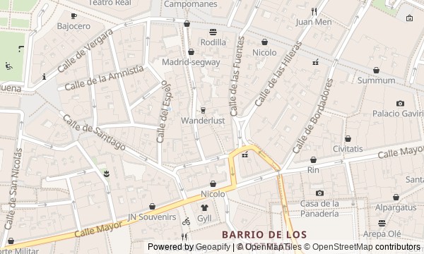 Walk map: Madrid of Kings and Citizens