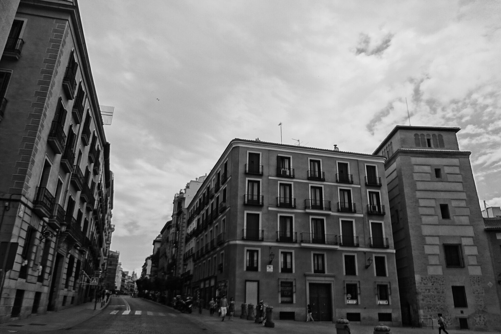 Calle Mayor in Madrid’s historic center.