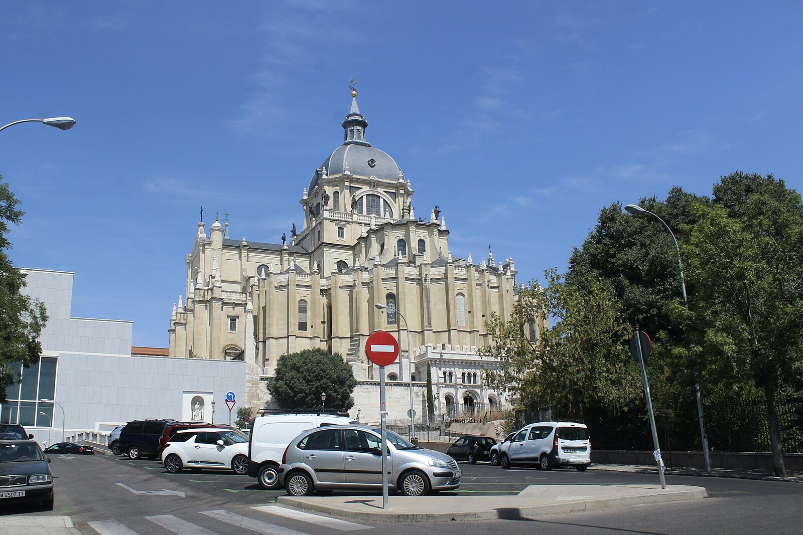 La Almudena Cathedral by the Royal Palace.