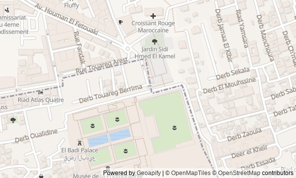 Walk map: Kasbah of Marrakech: Palaces and Power