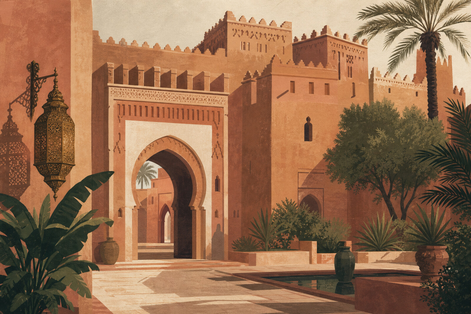 Generated route cover for “Kasbah and Palaces: Power in the South of the Medina”