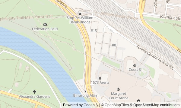 Walk map: The Birrarung Shore: First Peoples and Urban Melbourne