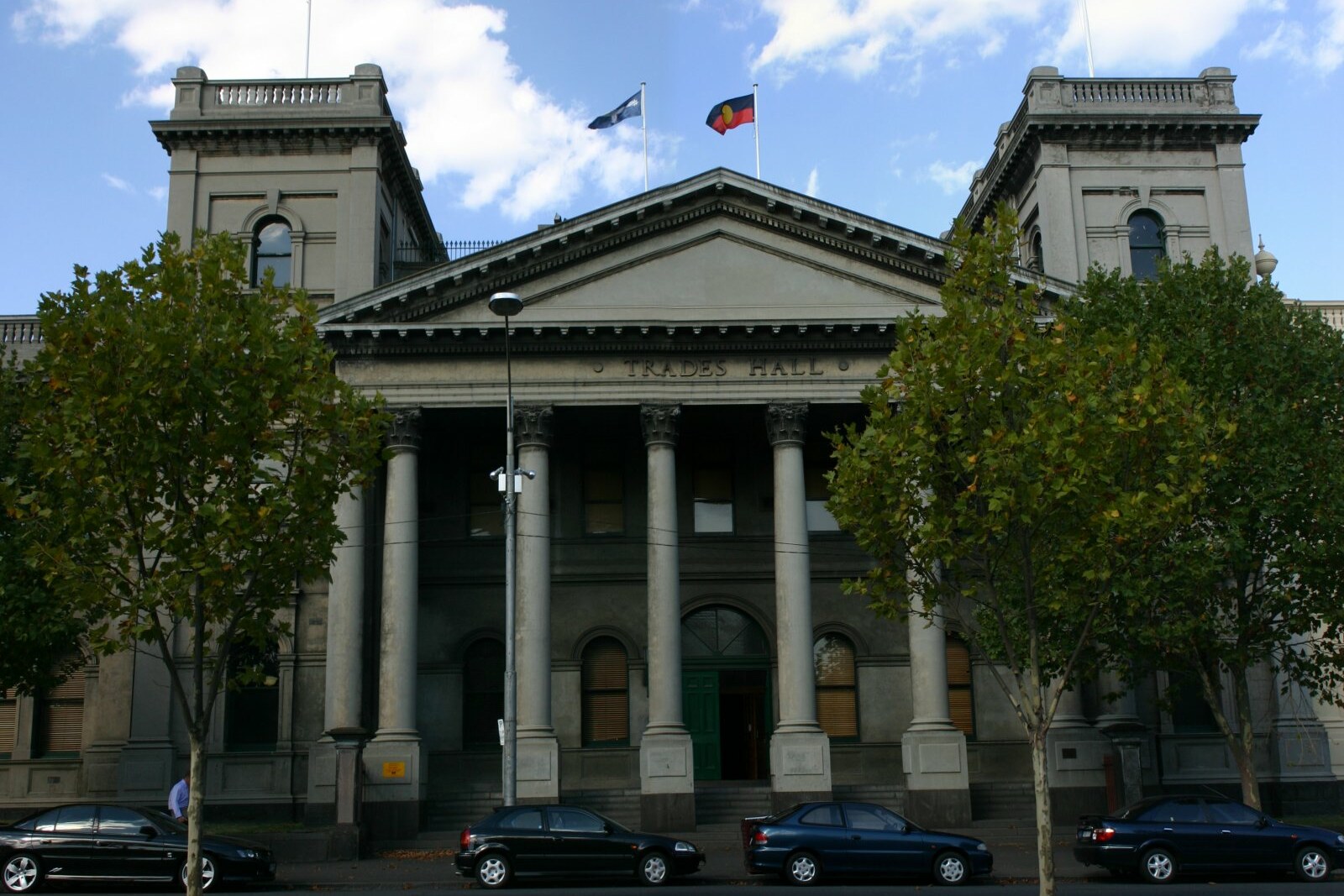 Entrance to Trades Hall