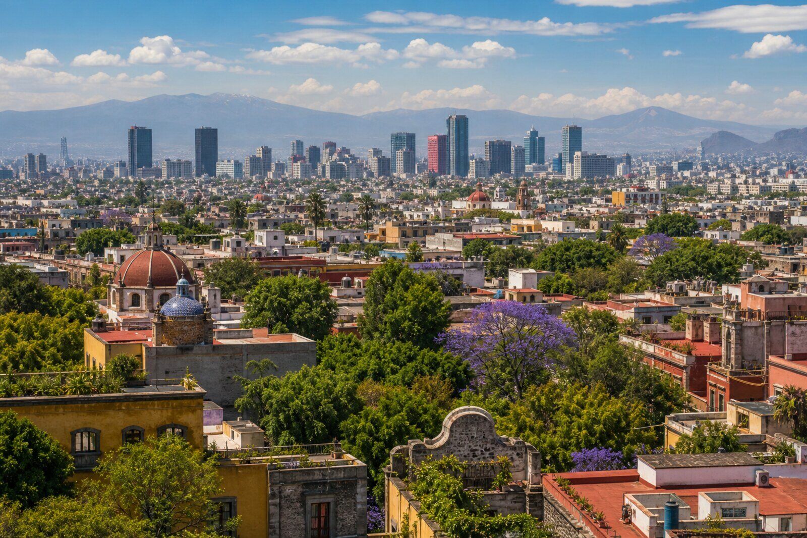 Layers of Tenochtitlan, colonial Mexico City, and the modern capital at the Zócalo