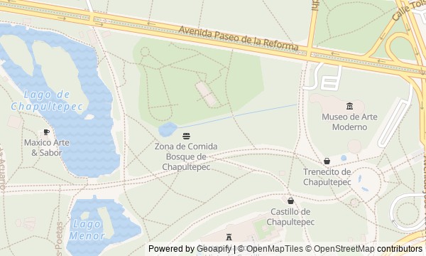 Walk map: Chapultepec: Park, Castle, and Residences