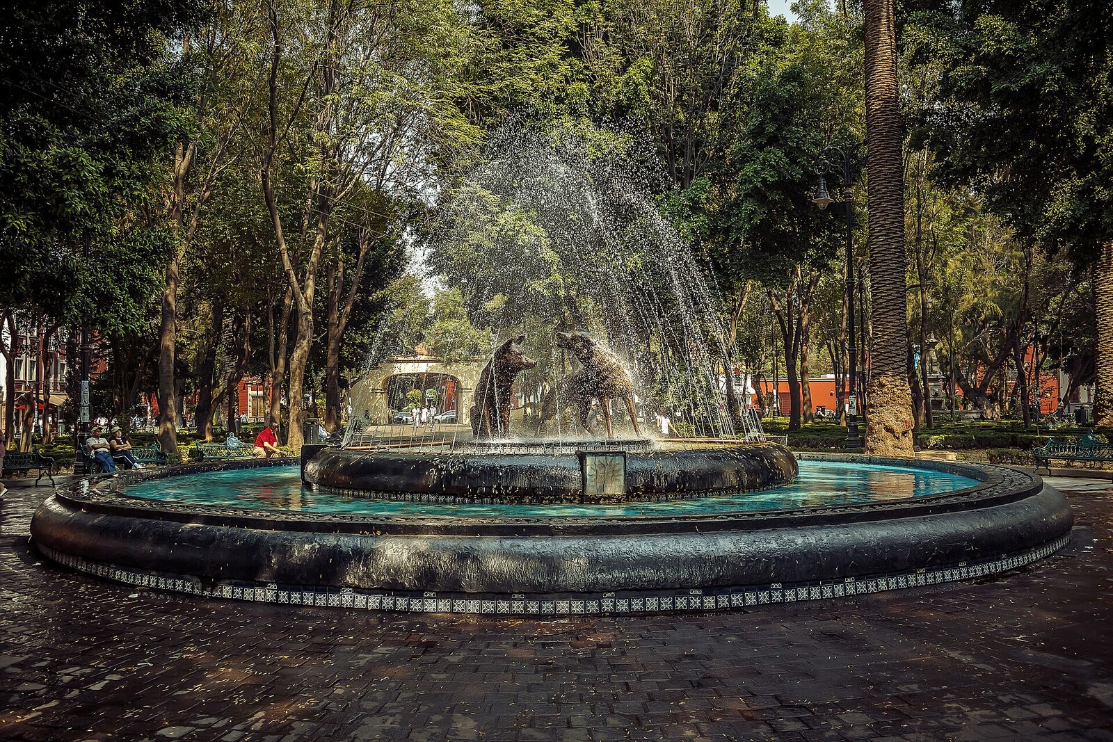 Fuente de los Coyotes in Jardín Centenario, Coyoacán