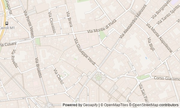 Walk map: From Milan Cathedral to Brera: ceremonial Milan from within