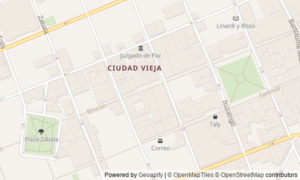 Walk map: Old Montevideo: From the Citadel of Montevideo to the Port