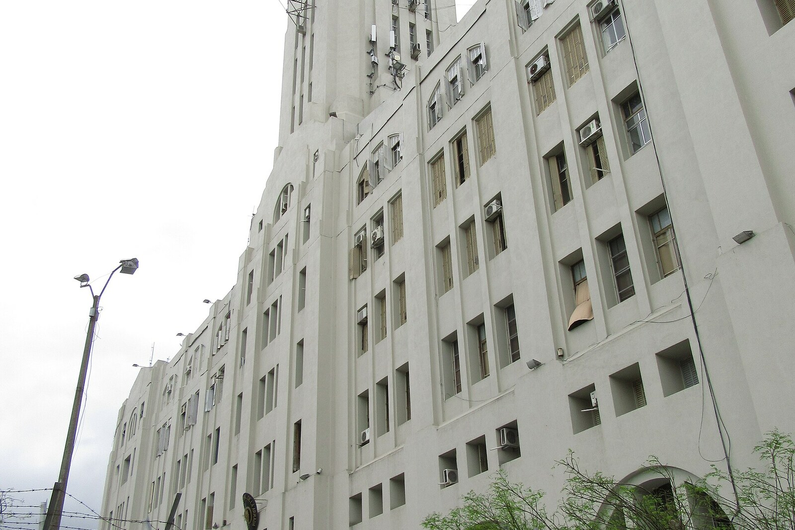 Montevideo Customs Building at the edge of the port.