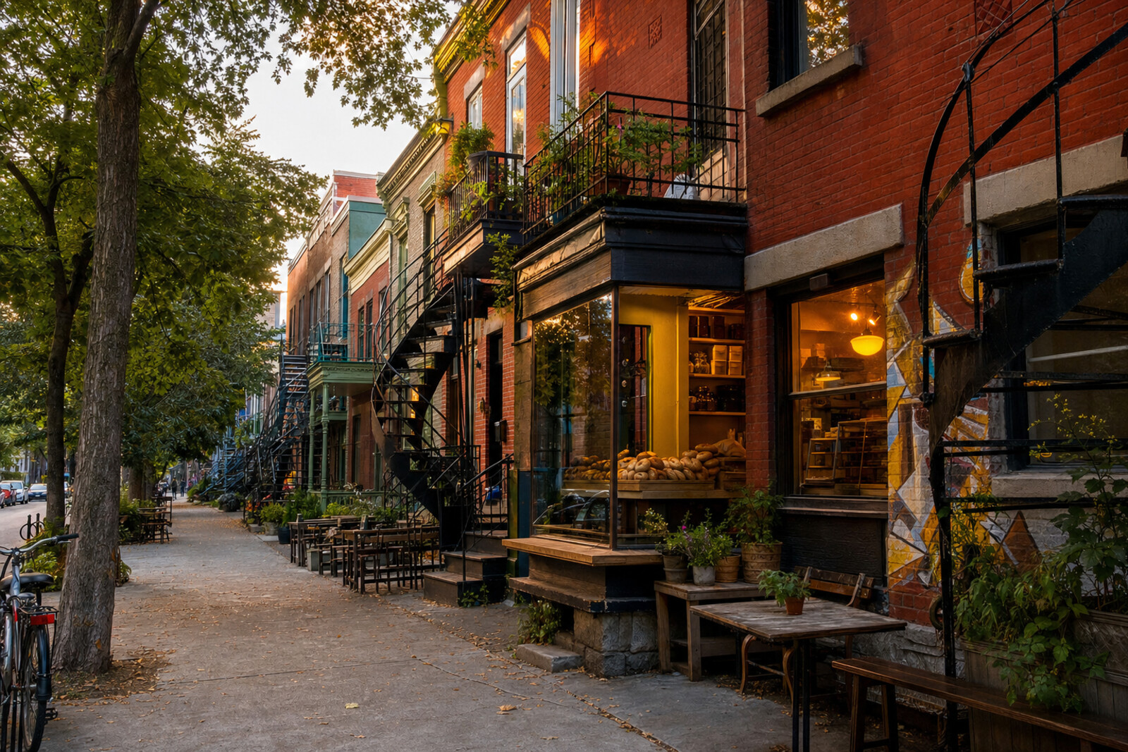 Generated cover image for a route through Le Plateau-Mont-Royal and Mile End