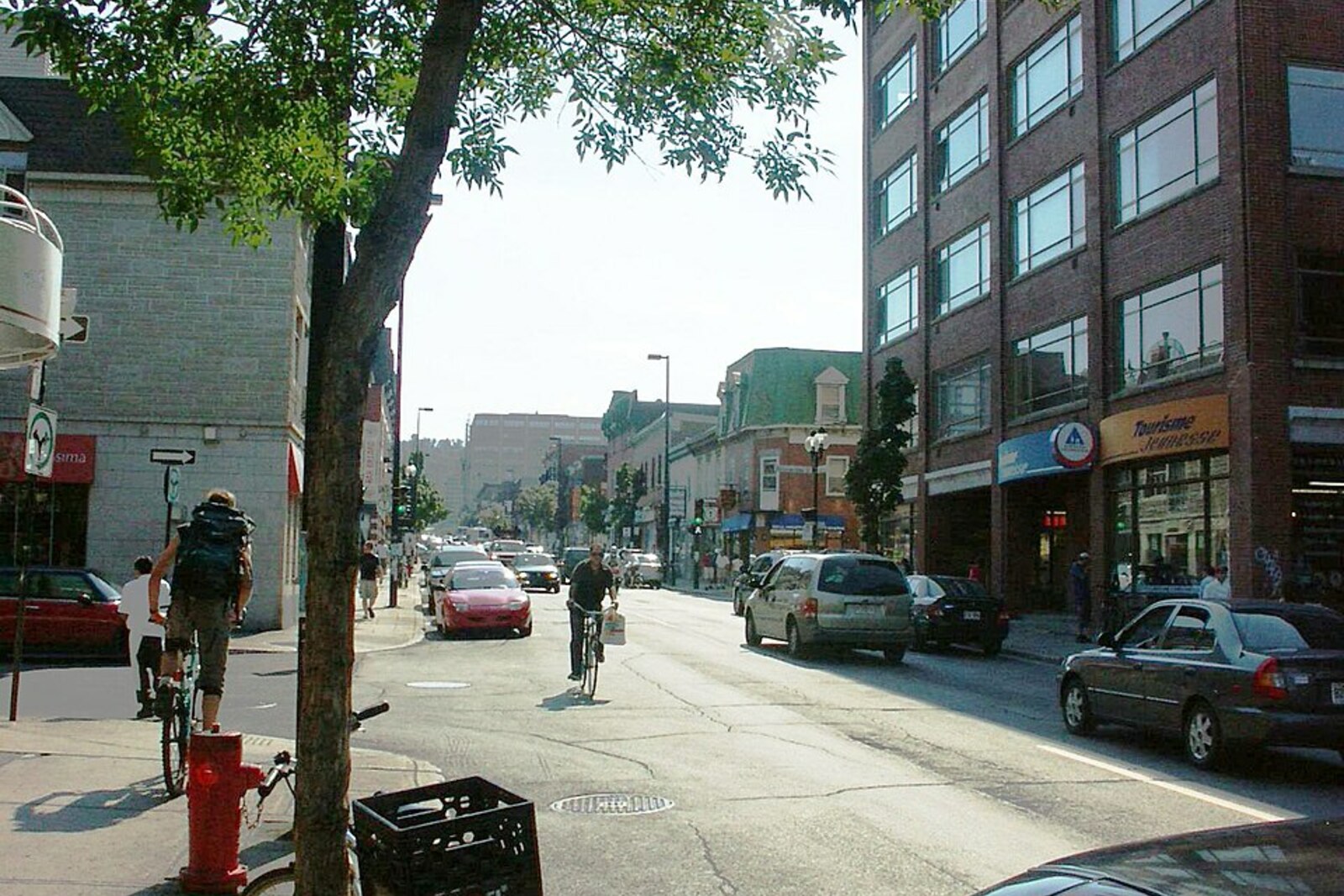 Mont-Royal Avenue with shops and exterior staircases