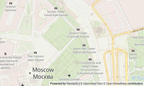 Walk map: Moscow Kremlin and Kitay-gorod: the center of power