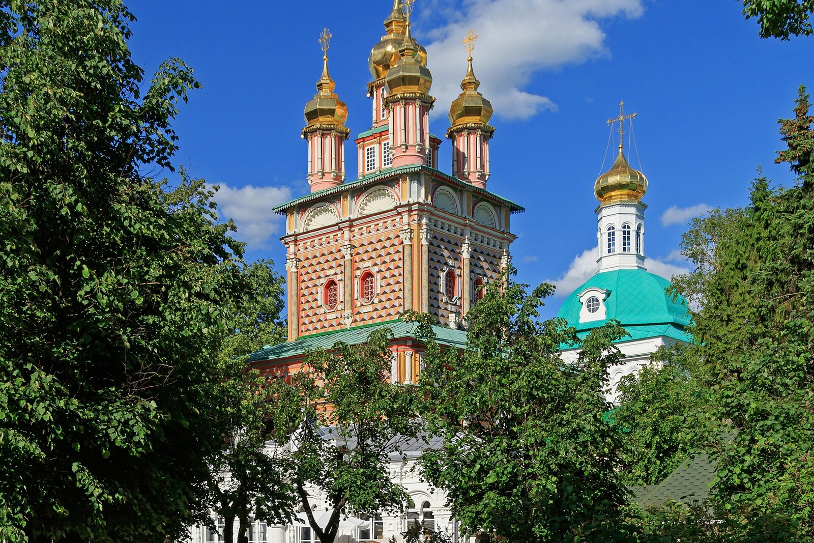 The Church of the Nativity of St. John the Forerunner above the entrance to the Trinity Lavra of St. Sergius.