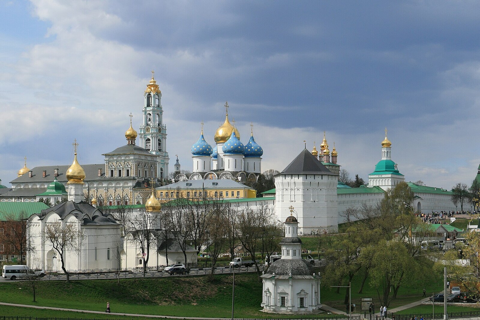 Panorama of Trinity Lavra of St. Sergius from Blinnaya Gora.