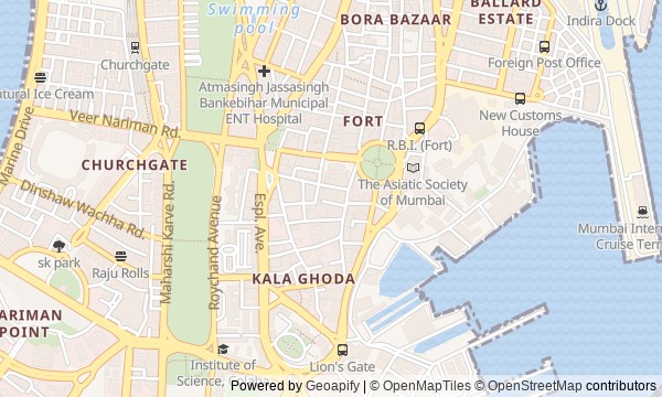 Walk map: From Station to Harbor: Bombay Within Mumbai