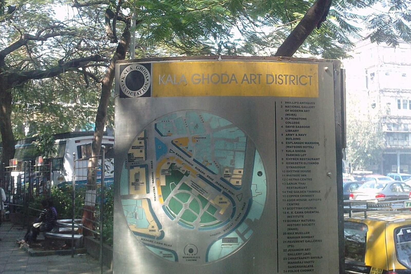 The Kala Ghoda cultural district.