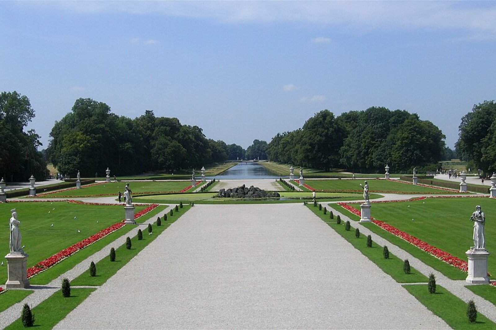The garden side of Nymphenburg Park