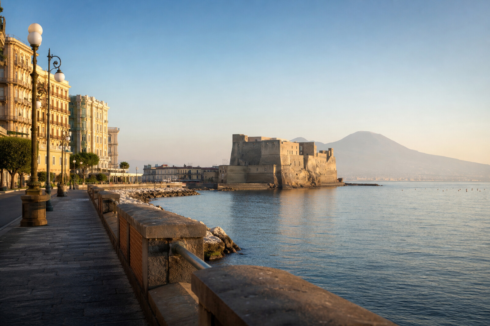 Generated editorial cover for the “naples-megaride-chiaia-seafront” route