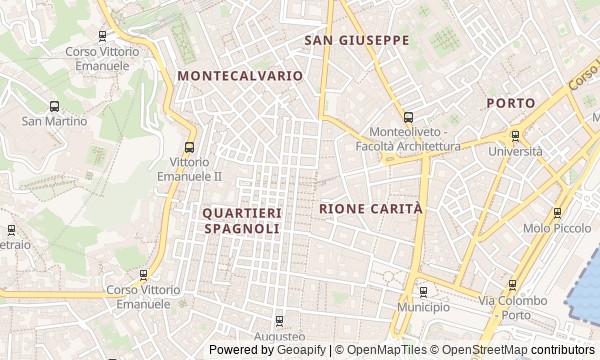 Walk map: Via Toledo and the Spanish Quarter