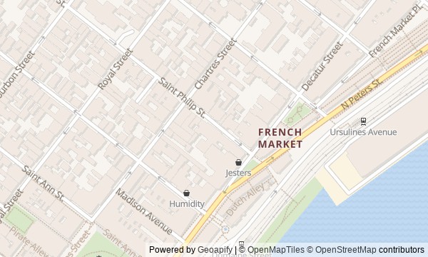 Walk map: French Quarter: market, houses, and riverfront