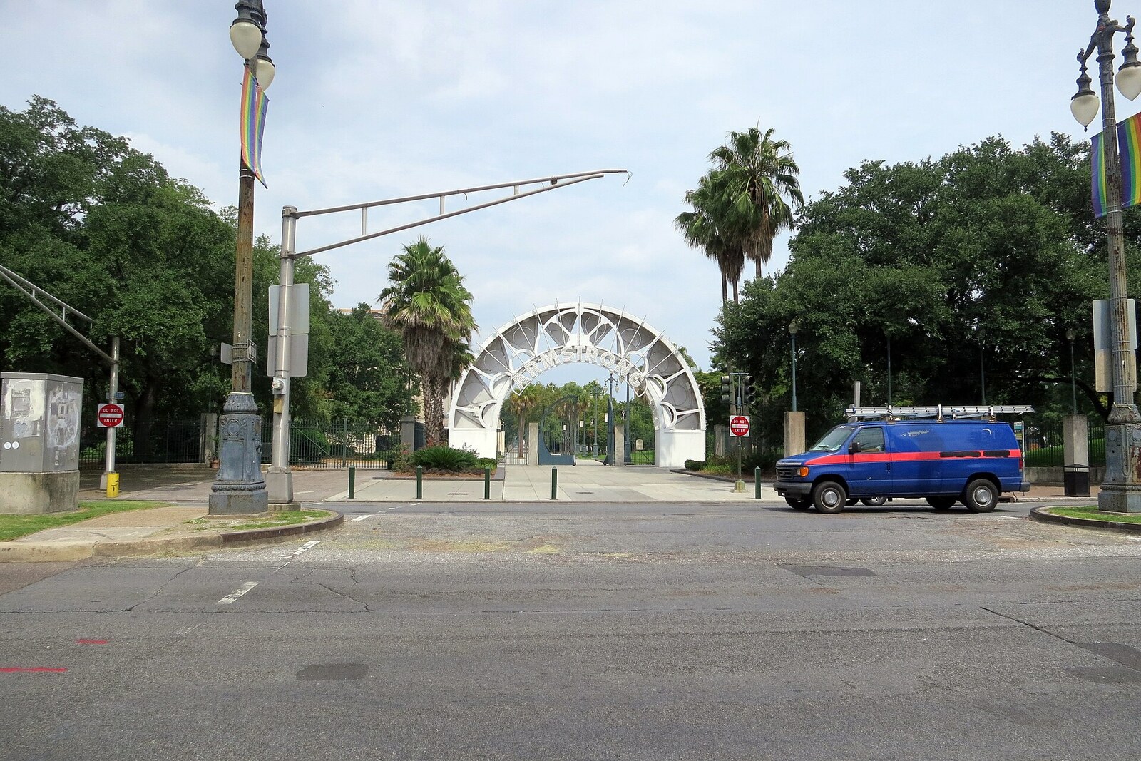 Arche de Louis Armstrong Park à La Nouvelle-Orléans, juillet 2014