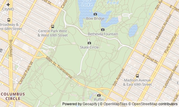 Walk map: Central Park: Nature by Design