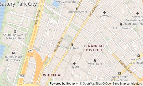 Walk map: Lower Manhattan: Harbor and Power