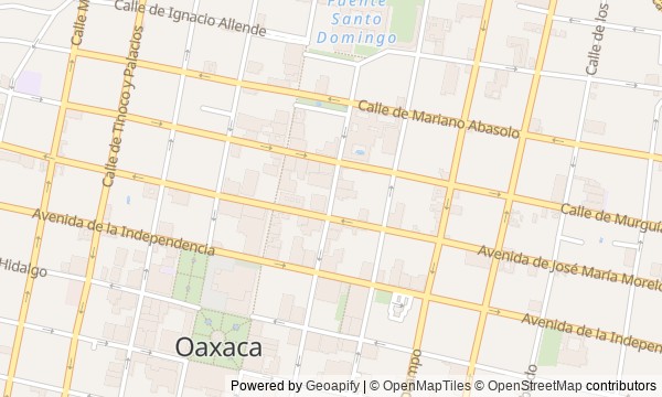 Walk map: Oaxaca Markets and Squares: The Road to Soledad